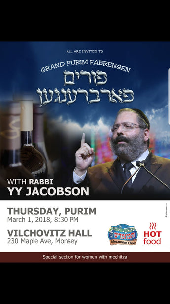 Purim Farbengen with Rabbi YY Jacobson