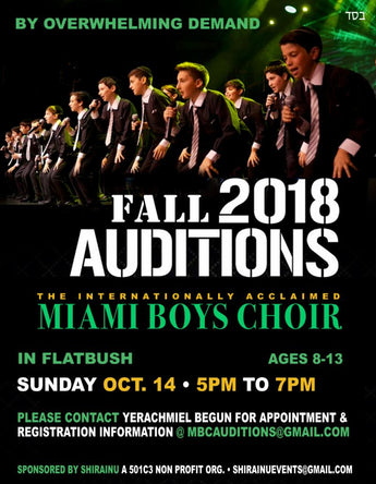 Miami Boys Choir Auditions