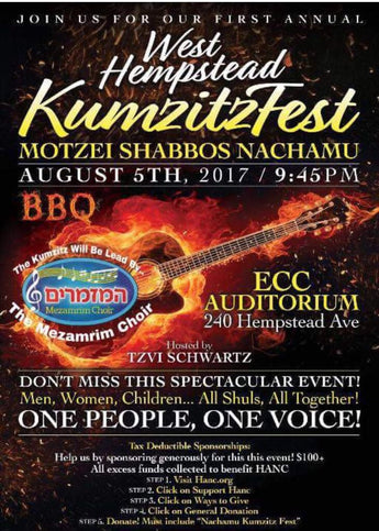 West Hempstead Shabbos Nachamu Kumzits-fest