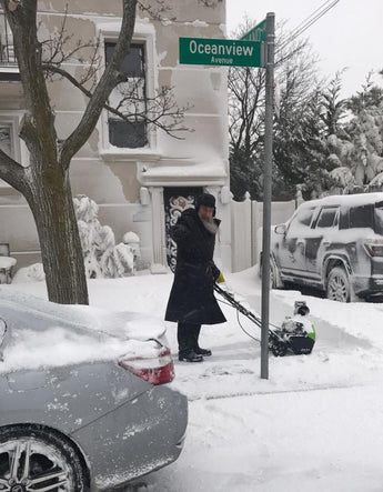 MBD The King Shoveling the snow in Seagate