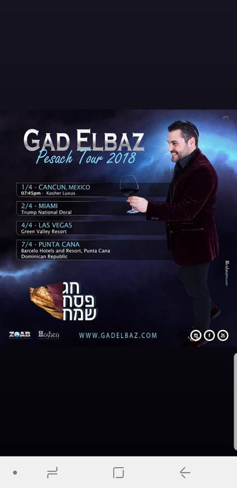Gad Elbaz - 2018 Pesach Tour