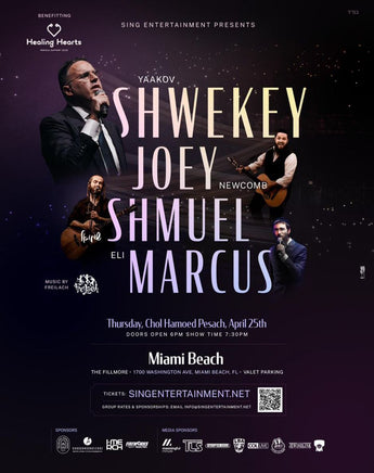 Pesach Concert with Shwekey, Shapiro, Joey and Eli Marcus