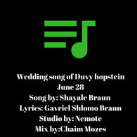 Wedding Song for Duvy Hopstein