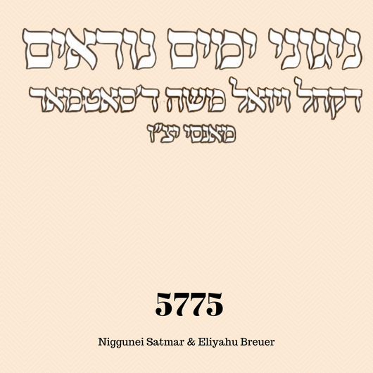 Yomim Noraim 5775 - Satmar Monsey